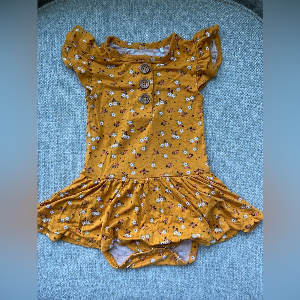 Posh Peanut Twirl Skirt Body Suit  (6-12 months)